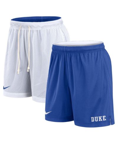 Nike Men's White/Royal Duke Blue Devils Primetime Reversible Performance Shorts