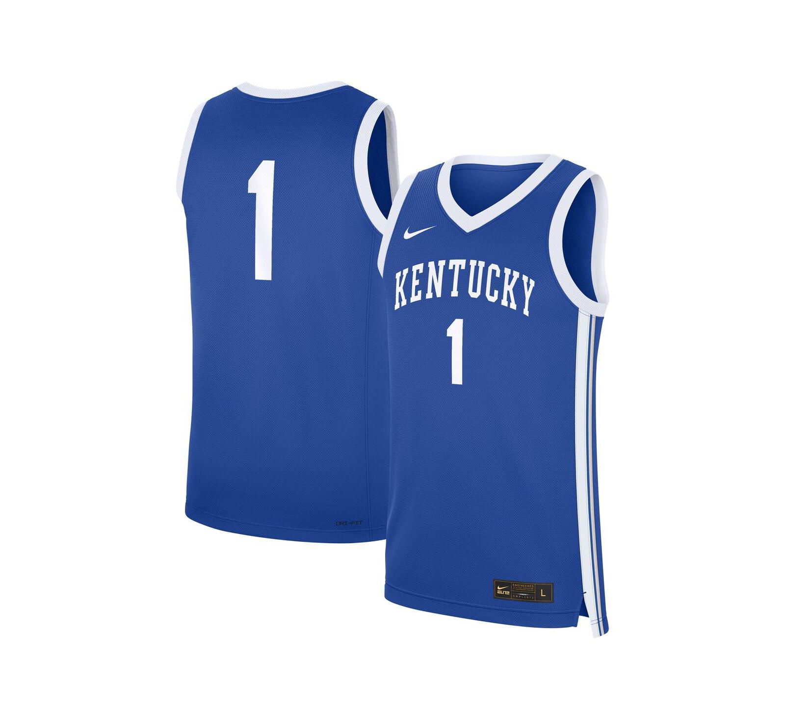 Мужская реплика джерси Nike 1 Royal Kentucky Wildcats Road