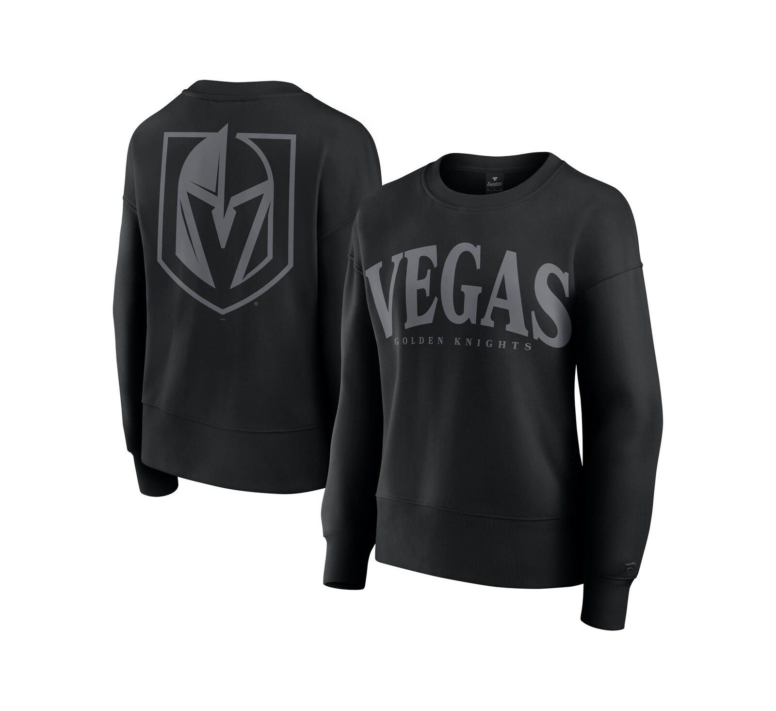 Женская толстовка Fanatics Vegas Golden Knights Elements Flow с длинным рукавом, черная
