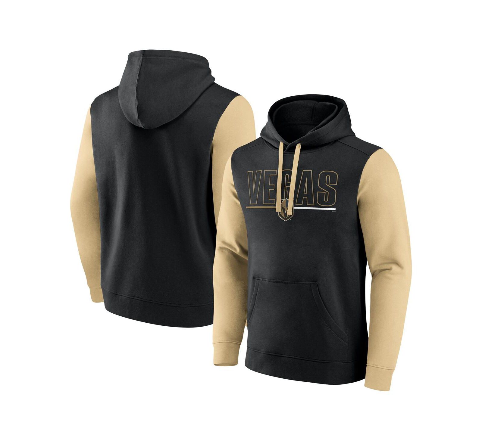 Мужское худи Logo Athletic Black Vegas Golden Knights Deliver Fleece Pullover