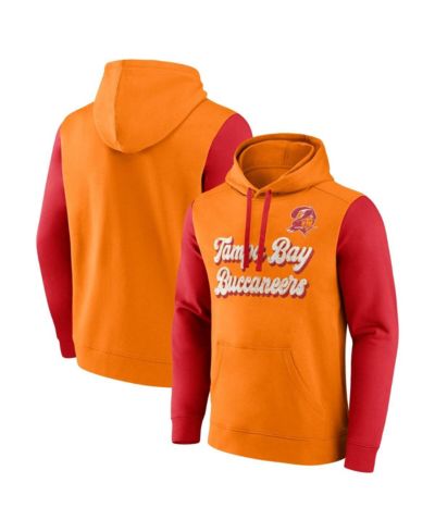 Мужское худи Fanatics Tampa Bay Buccaneers Fleece, оранжево-красное