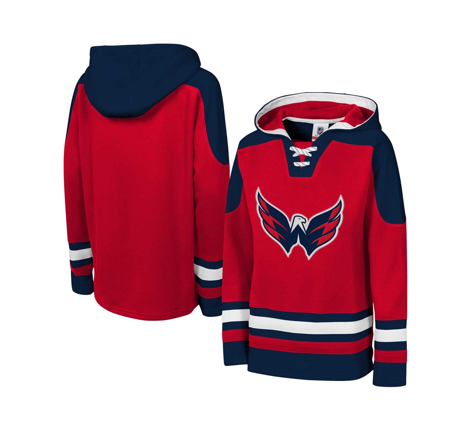 Худи Outerstuff Red Washington Capitals Must Have Home V-Neck для детей