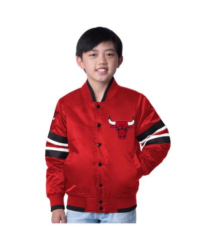 Starter Куртка ветровка Scout Varsity для мальчиков и девочек, красная, Chicago Bulls