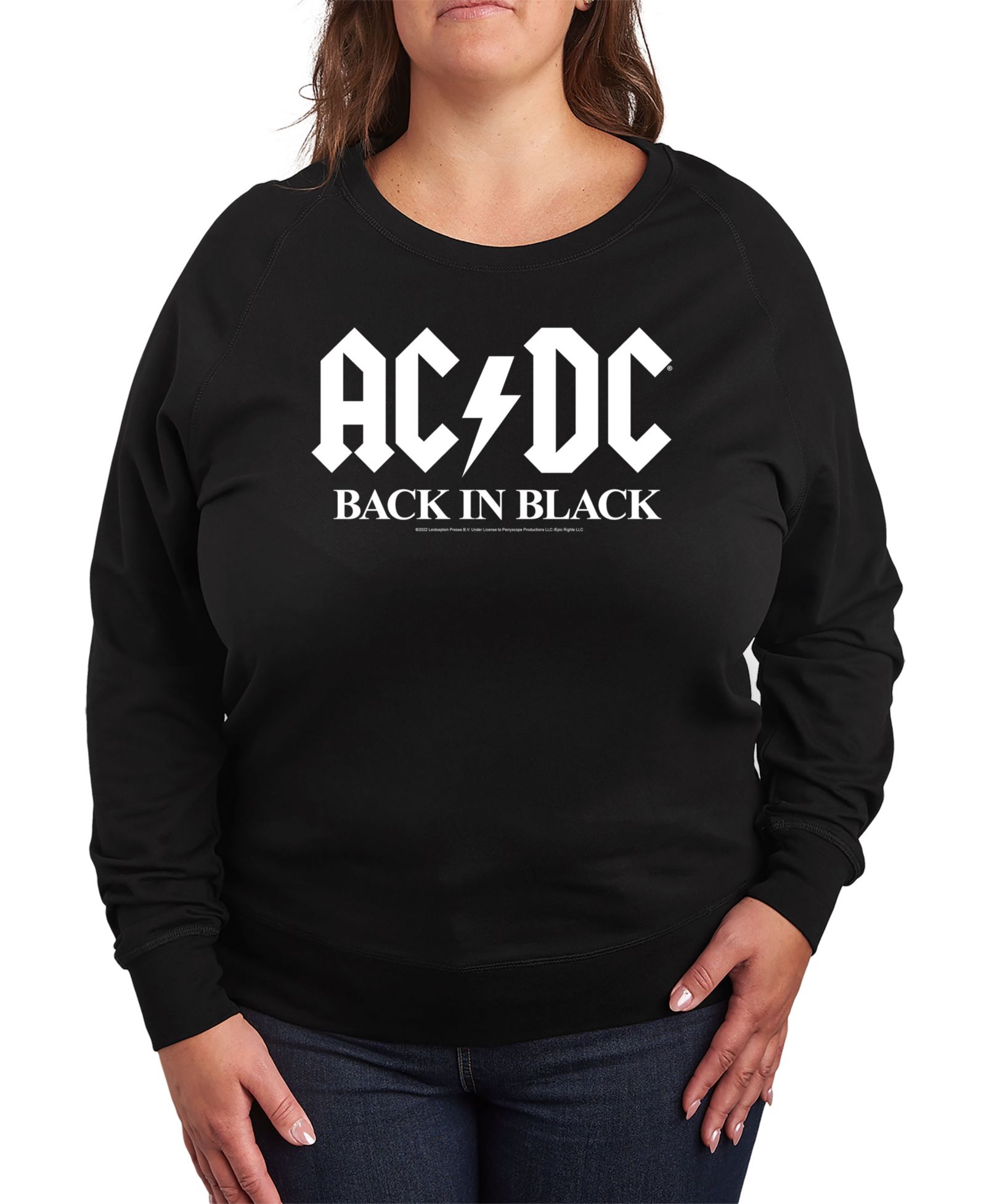 Hybrid Apparel Plus Size топ с графическим принтом ACDC Back in Black