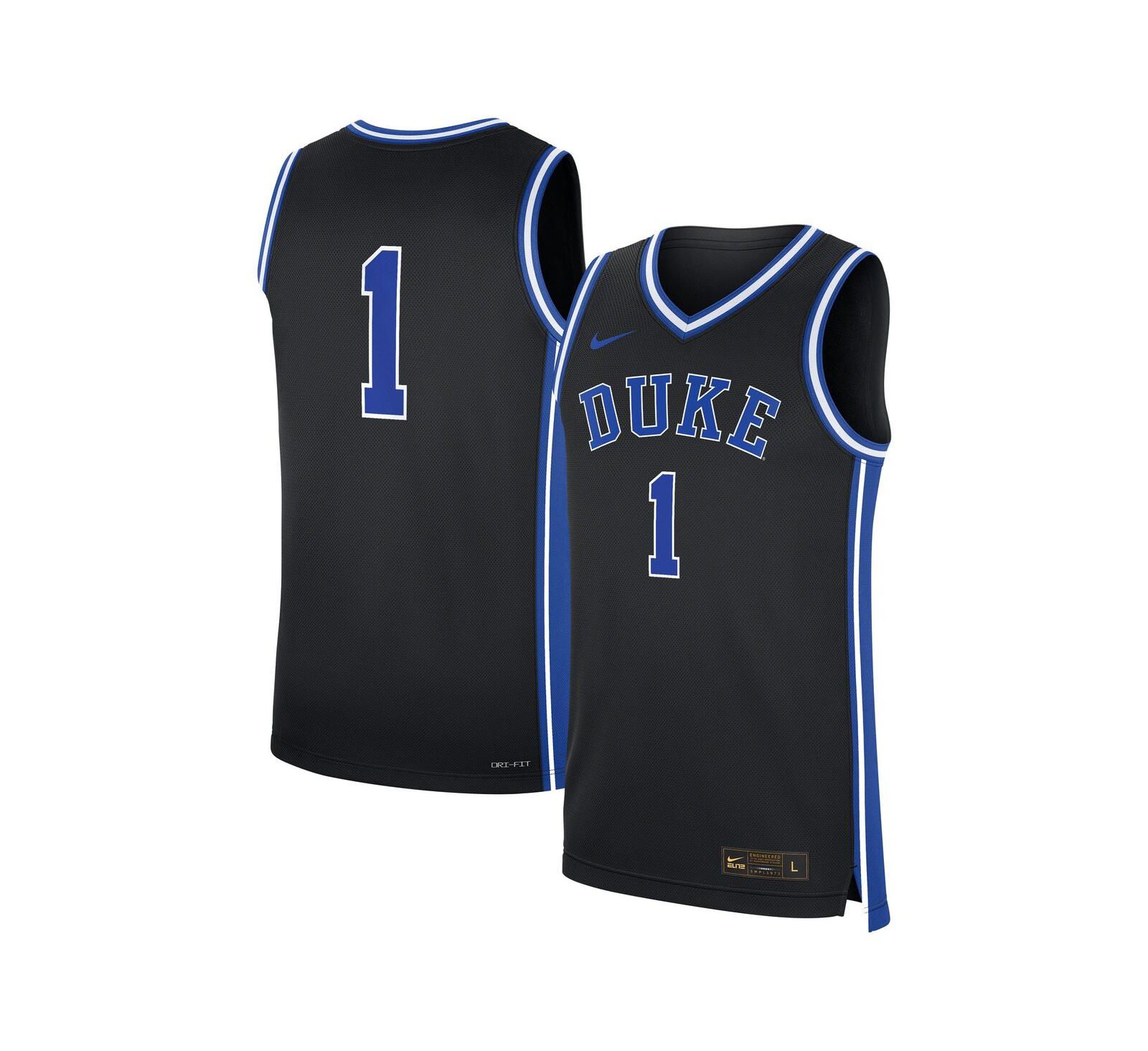 Мужская джерси Nike Black Duke Blue Devils Replica