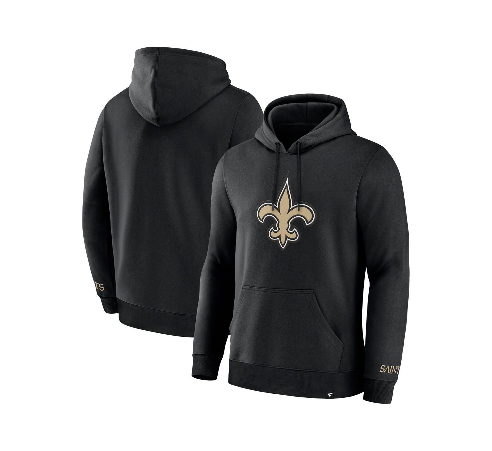 Fanatics Men's Black New Orleans Saints Legacy Fleece Pullover Hoodie