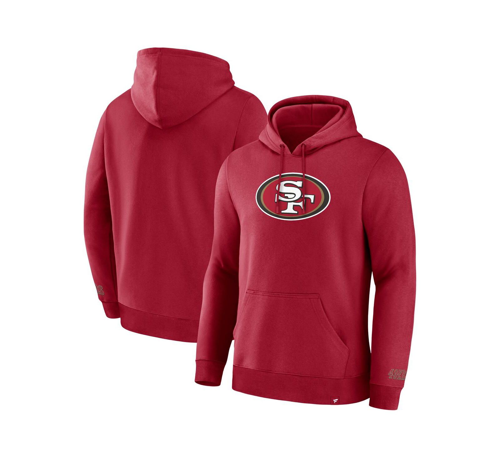 Fanatics Мужское худи San Francisco 49ers Legacy Fleece Pullover, Scarlet