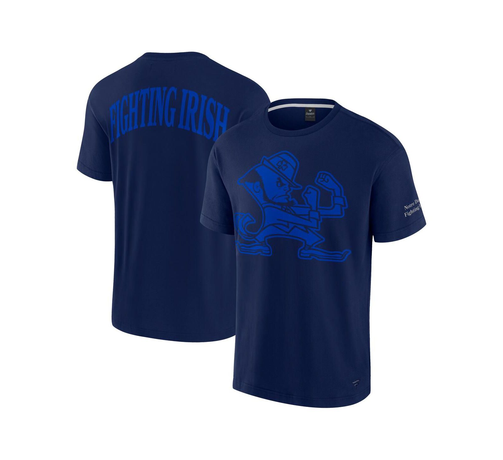 Мужская футболка Fanatics Notre Dame Fighting Irish, темно-синяя