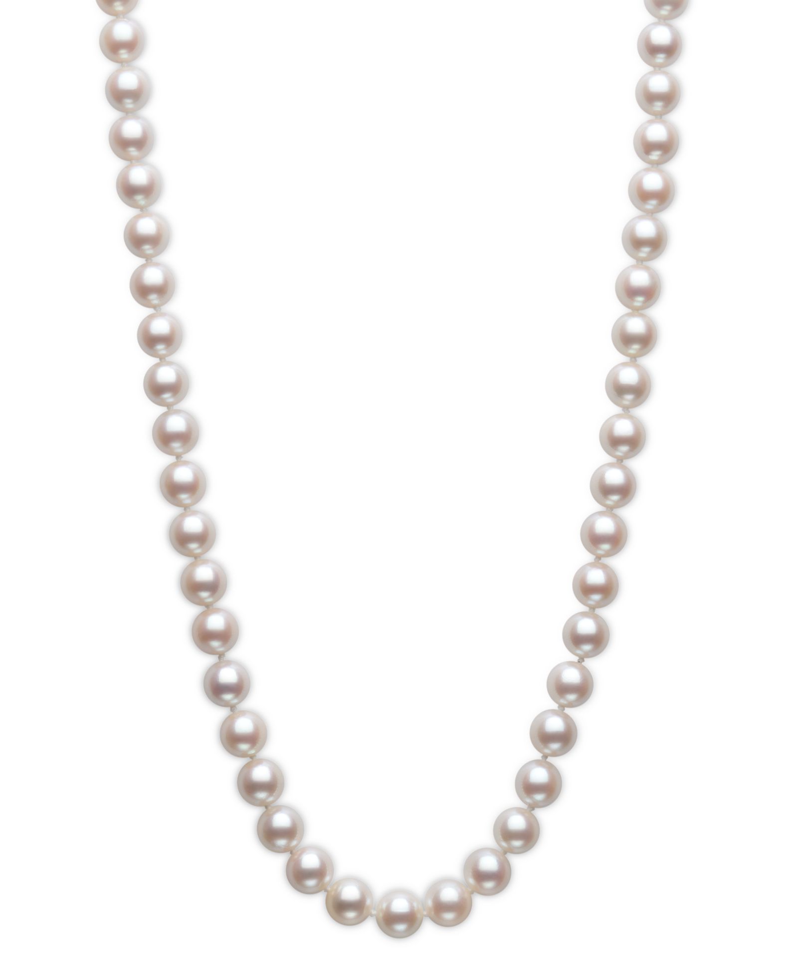 Ожерелье-колье Belle de Mer Cultured Akoya Pearl (6-1/2-7mm) Classic 18"