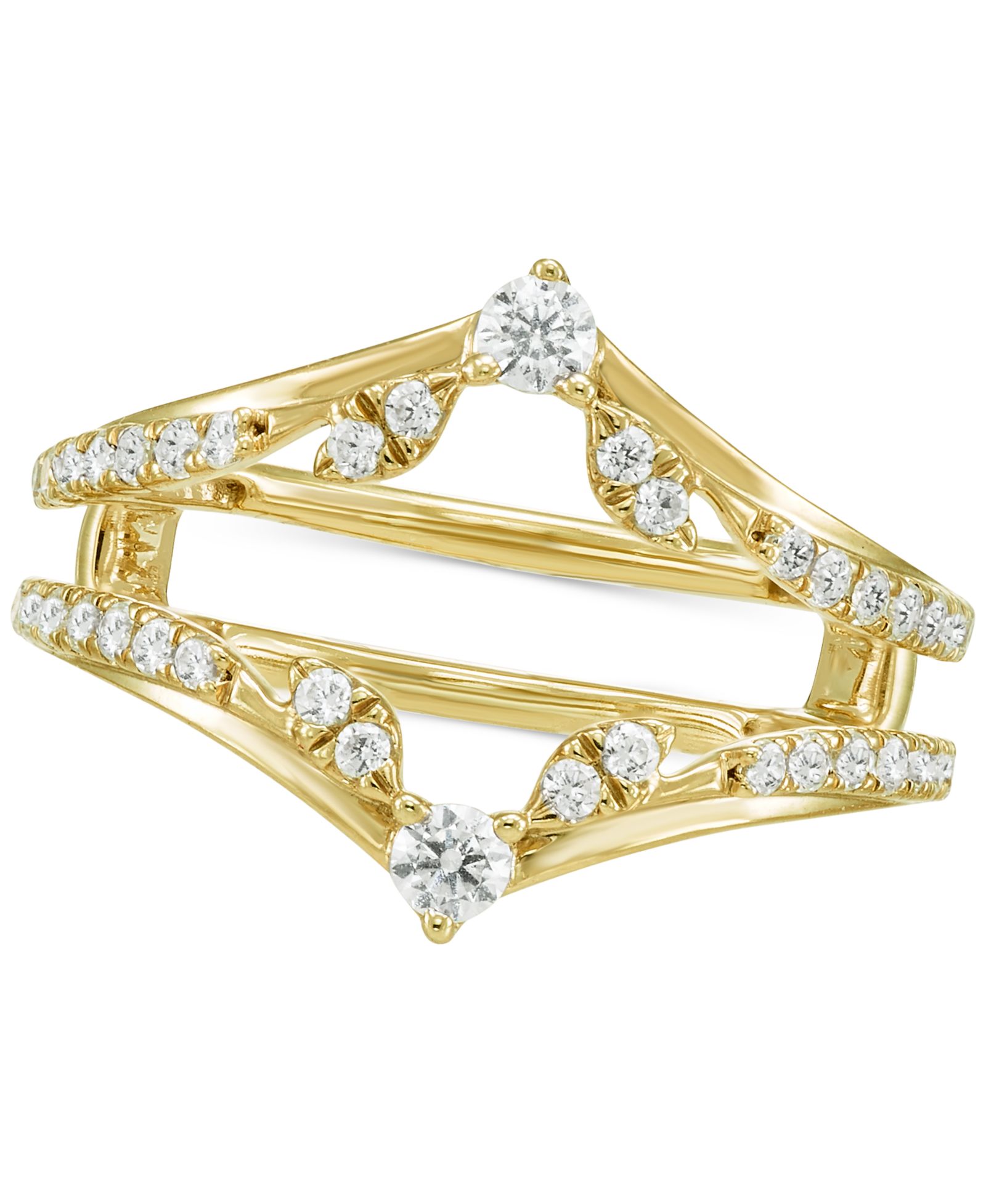 Diamond Chevron Ring Guard Enhancer (1/2 ct. t.w.) in 14k Gold
