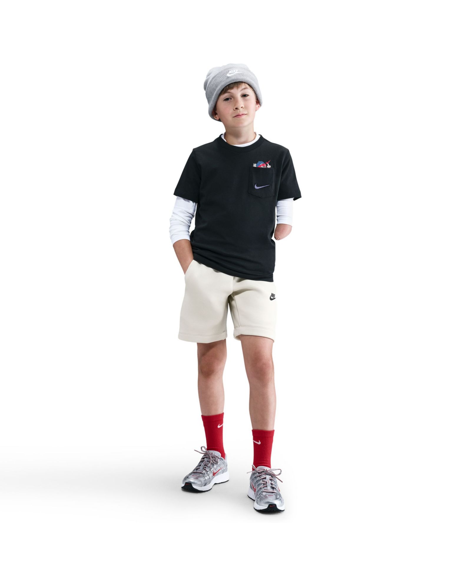 Nike Sportswear Big Boys Cotton Pocket Graphic T-Shirt