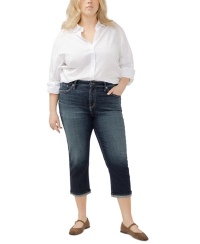 Silver Jeans Co. Джинсы Avery c подворотами Plus Size