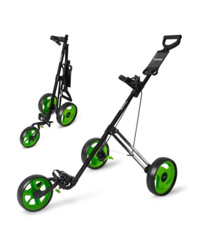 Jovial 3-Wheel Golf Push Cart with Deluxe Scorecard Holder