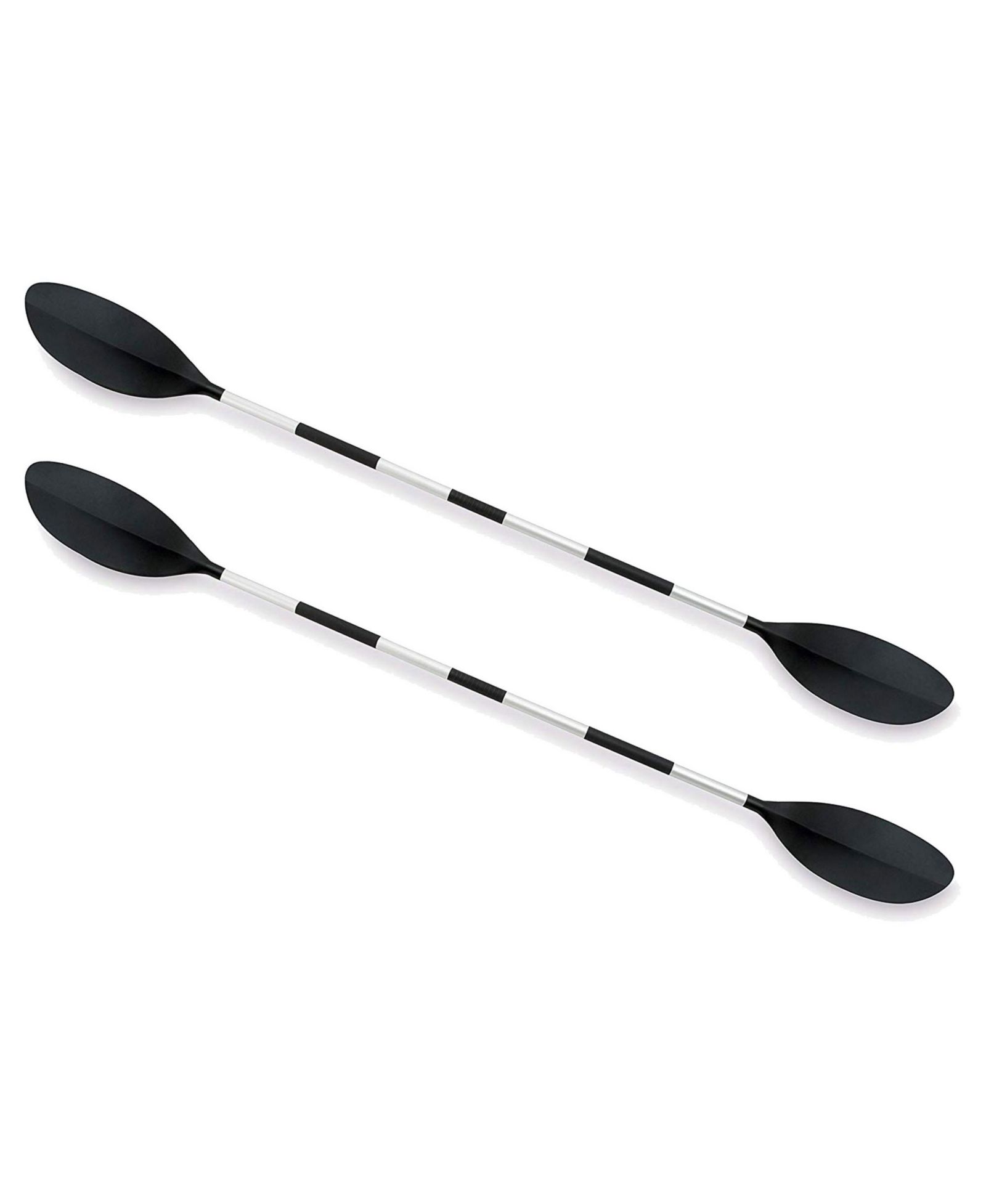 Intex 86" Lightweight Aluminum Double Oar Inflatable Kayak Paddle, Black, 2 Pack