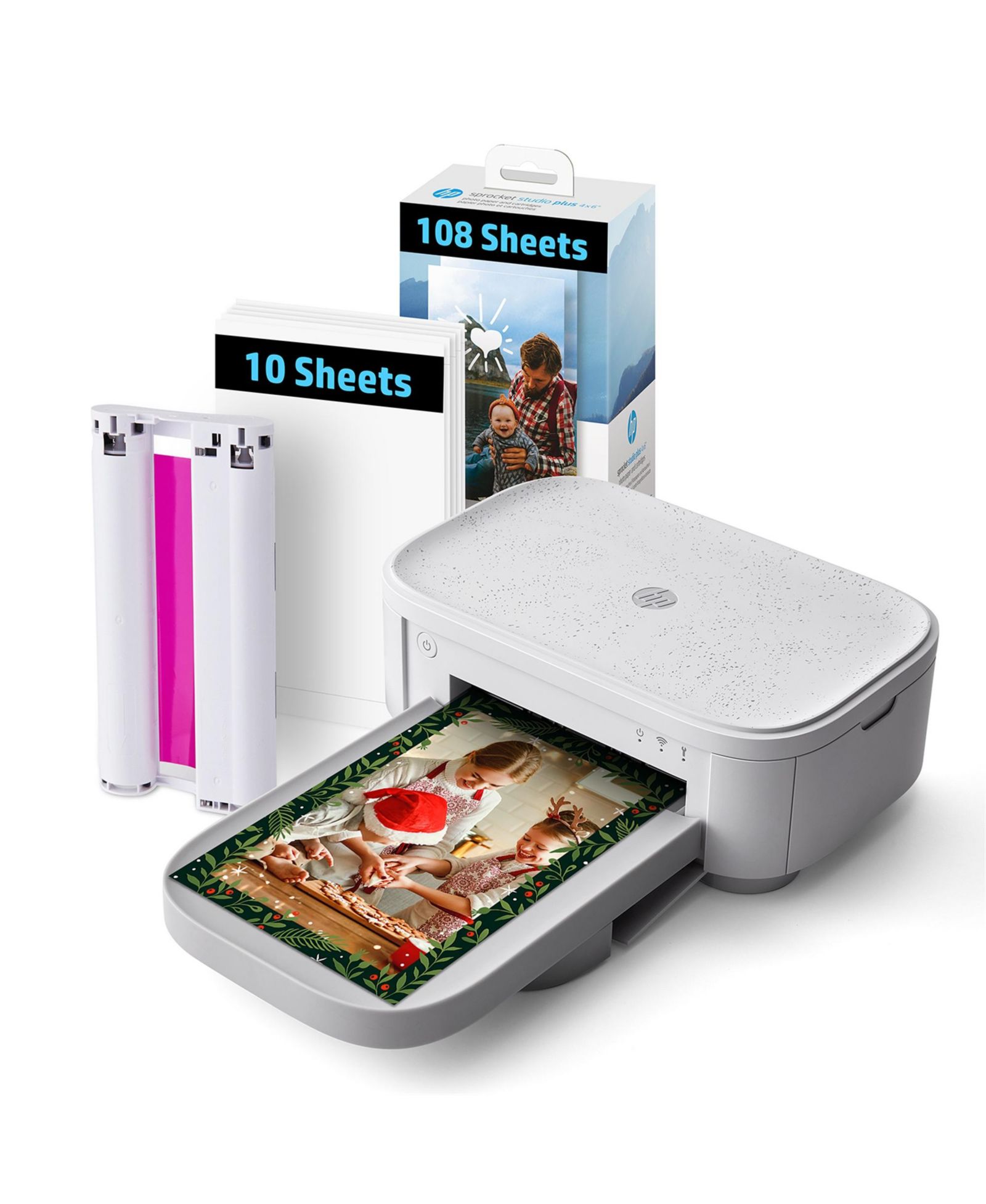 HP Sprocket Studio Plus 4x6 Wireless Portable Instant Photo Printer