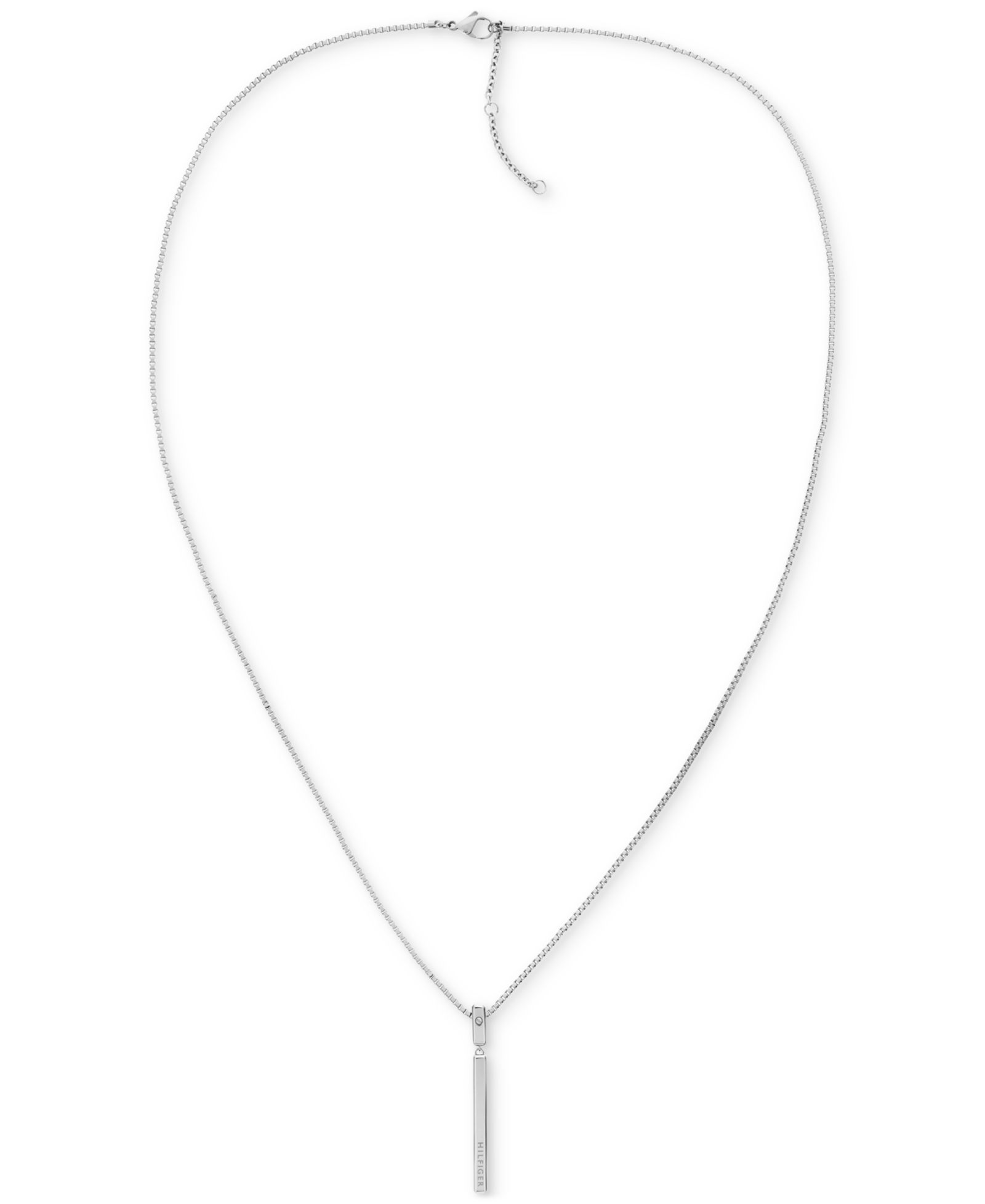 Ожерелье Tommy Hilfiger Linear Logo Bar, 26" + 2" extender