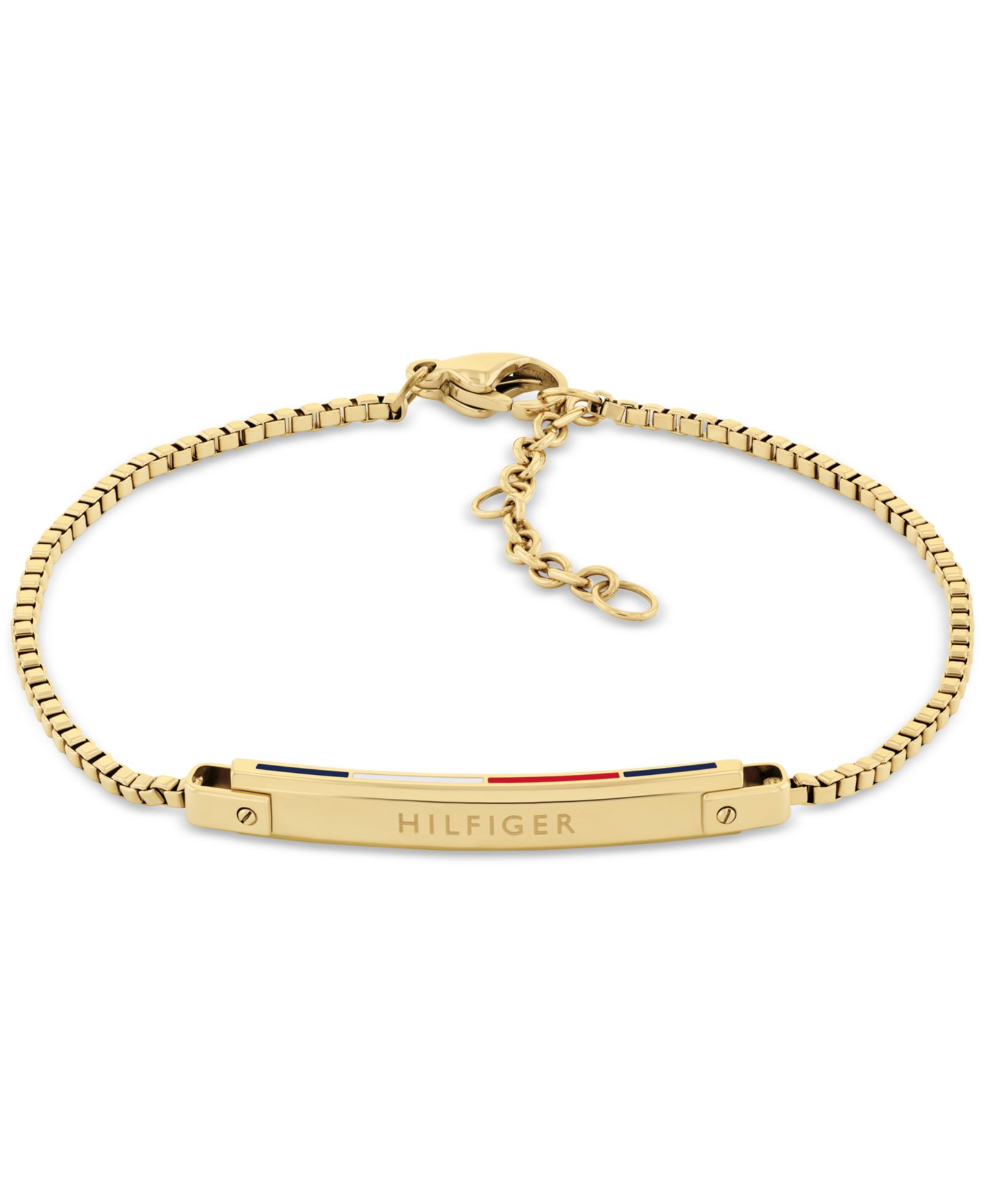 Tommy Hilfiger браслет с цепочкой и линейным логотипом-плашкой