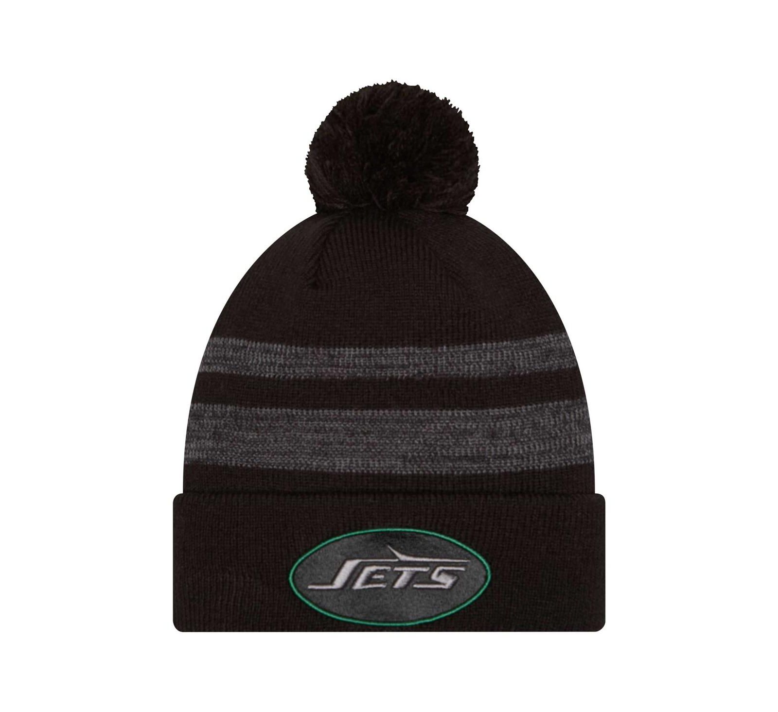 New Era Мужская вязаная шапка с помпоном New York Jets Dispatch Cuffed
