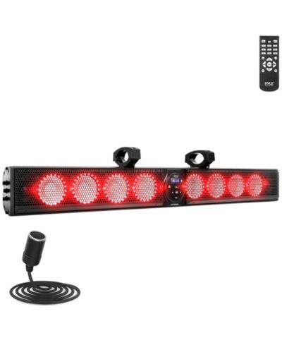 Водонепроницаемый саундбар Pyle 46" Marine/UTV/ATV с Bluetooth и RGB Lights