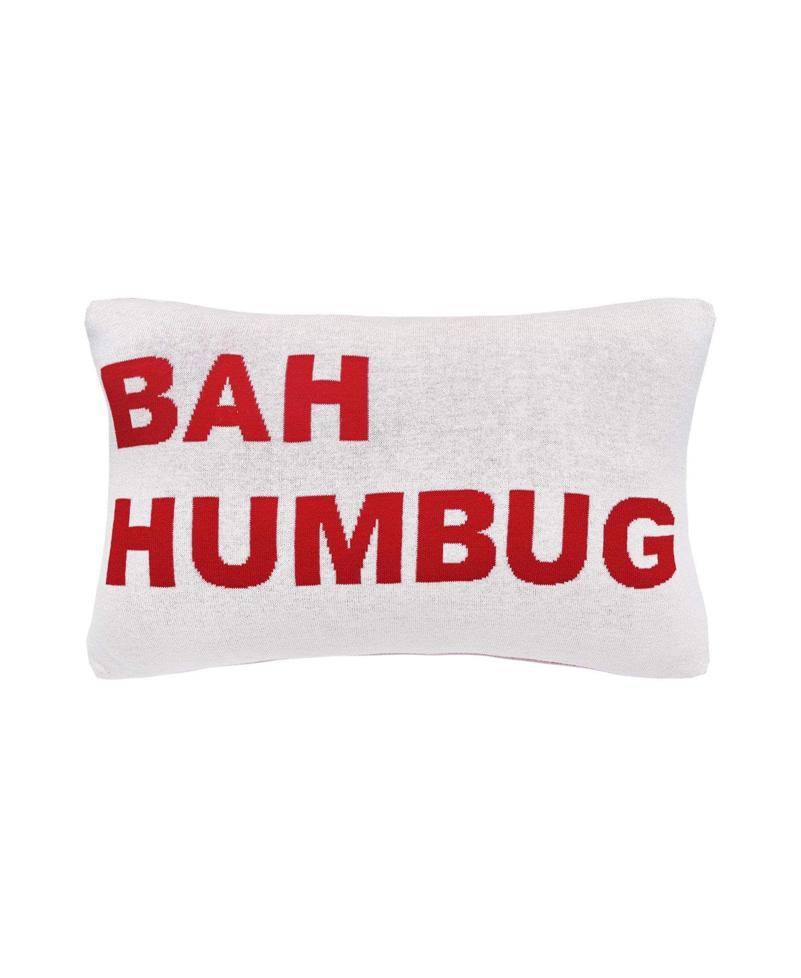 C&F Home Bah Humbug Knitted Throw Pillow, 14" x 22"