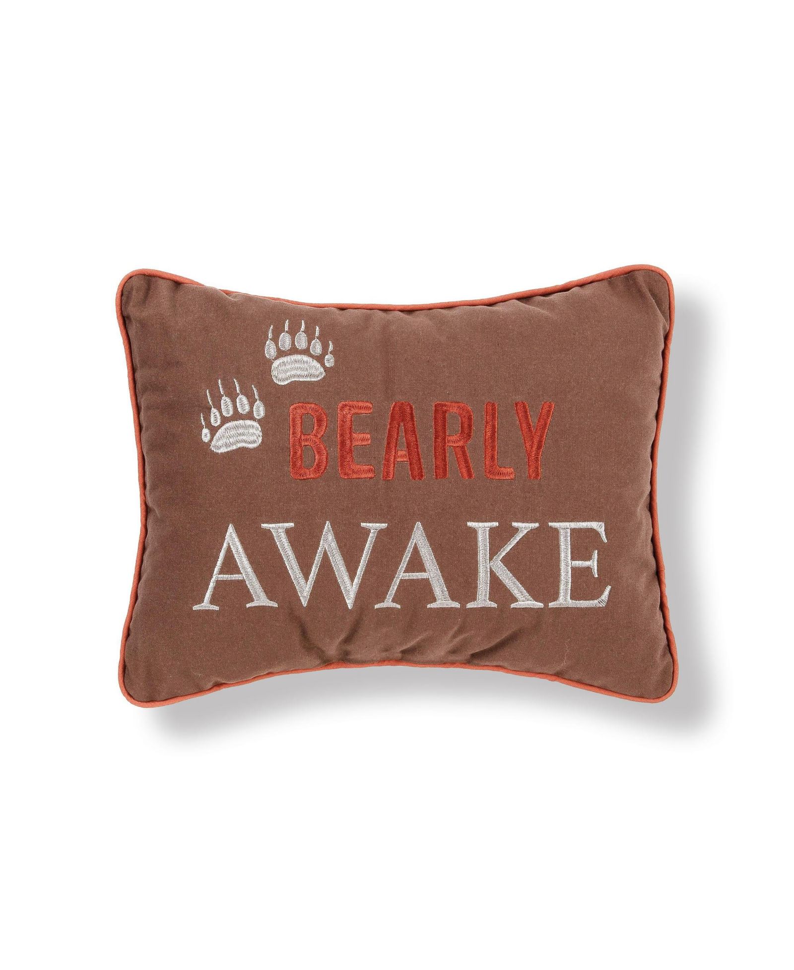 Декоративная подушка C&F Home Bearly Awake Embroidered Thanksgiving Accent Throw Pillow, 12" x 16"