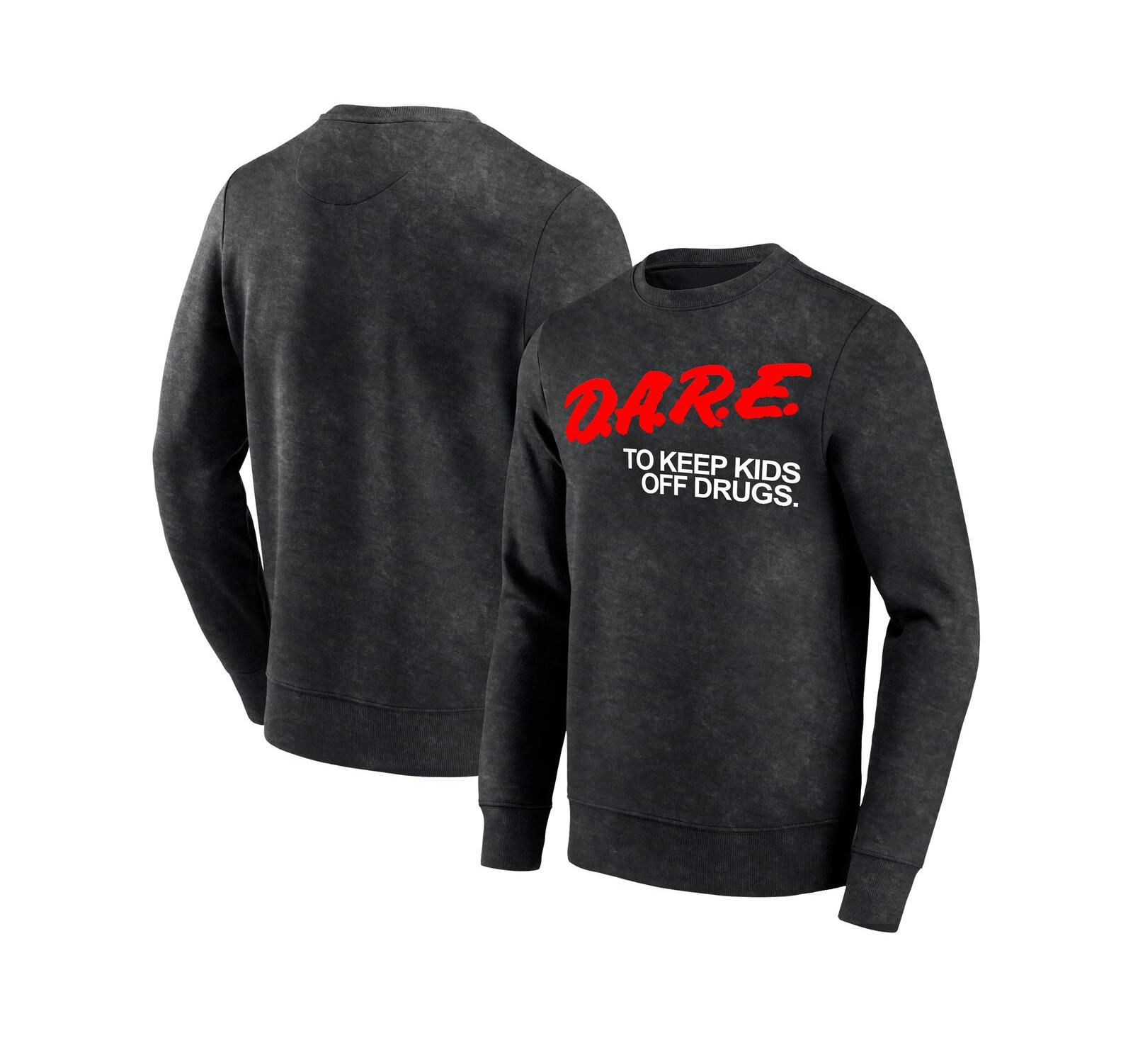 Мужское флисовое худи Philcos Black D.A.R.E Logo Washed