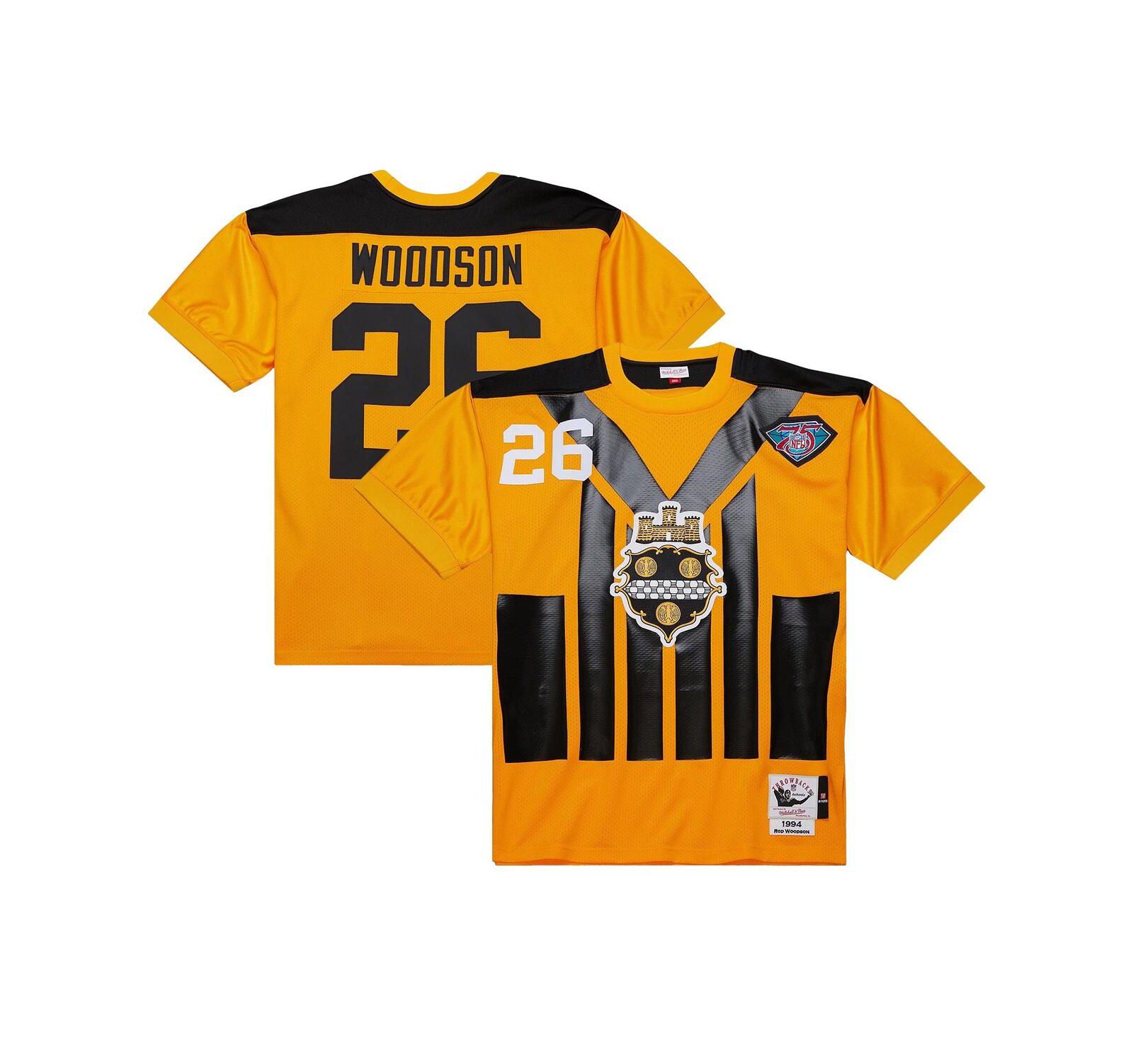 Mitchell & Ness Men's Rod Woodson Gold Pittsburgh Steelers 1994 Authentic Throwback Retired Player Jersey