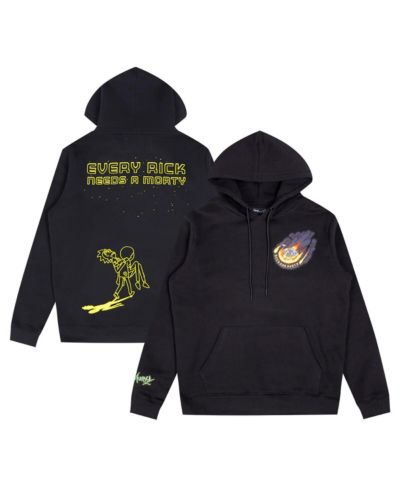 Freeze Max Men's Black Rick And Morty Every Rick Pullover Hoodie