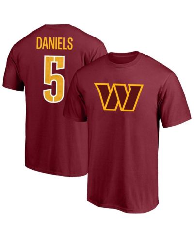 Fanatics Men's Jayden Daniels Burgundy Washington Commanders Big & Tall Player Name & Number T-Shirt