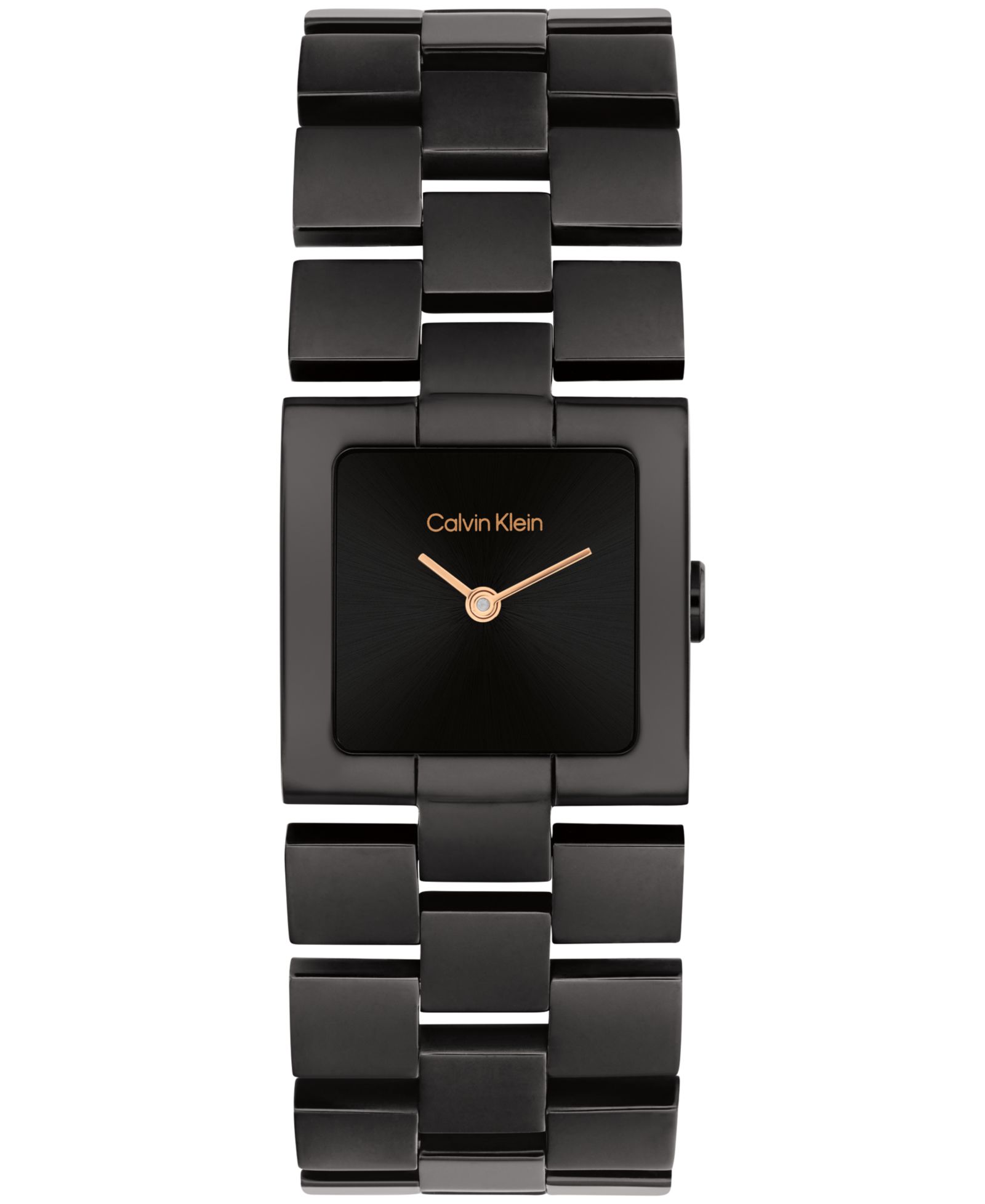 Calvin Klein Women's CK Meridian Black Ionic Plated Stainless Steel Bracelet Watch, 22mm
