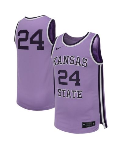 Мужская джерси Nike 24 Lavender Kansas State Wildcats Retro Replica Basketball