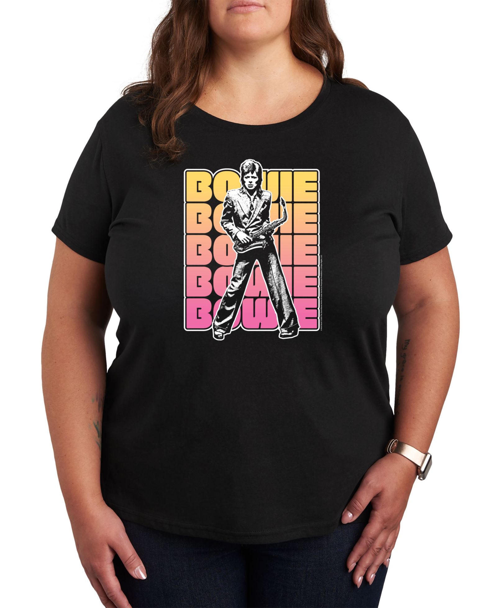 Футболка Hybrid Apparel Plus Size с графическим принтом David Bowie