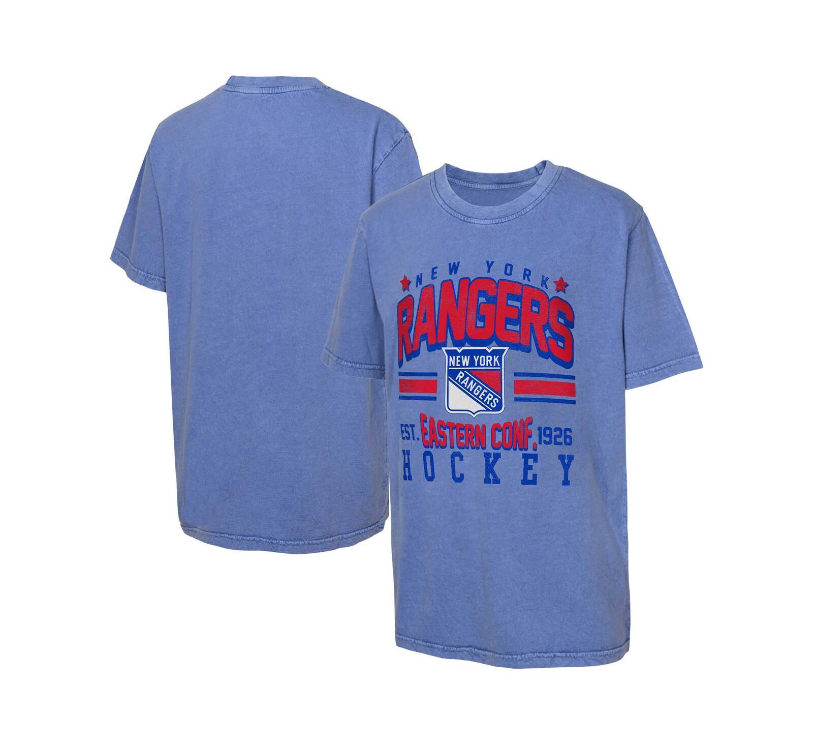 Футболка Outerstuff Big Boys and Girls Royal New York Rangers Sure Short