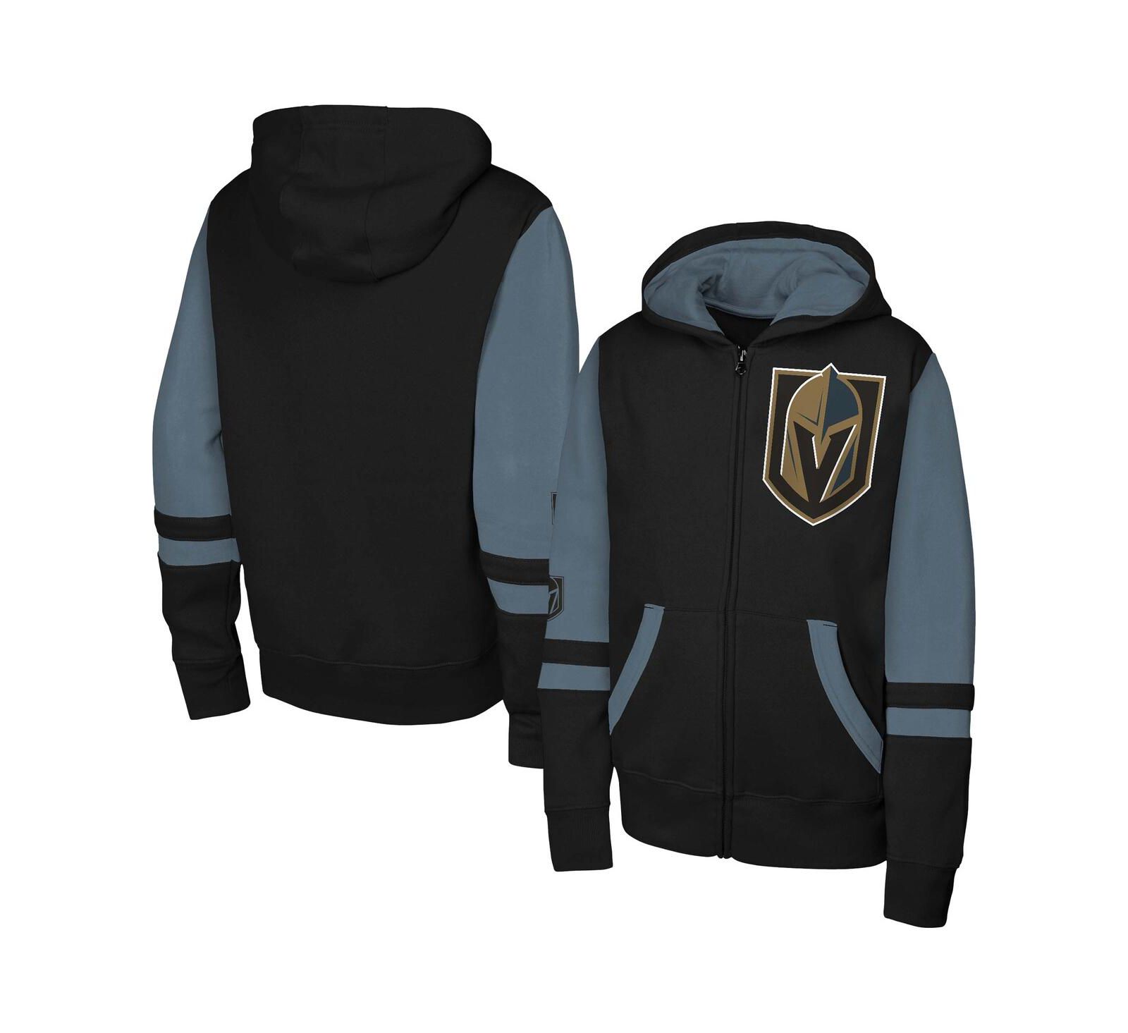 Outerstuff Худи на молнии Vegas Golden Knights для мальчиков и девочек, черный