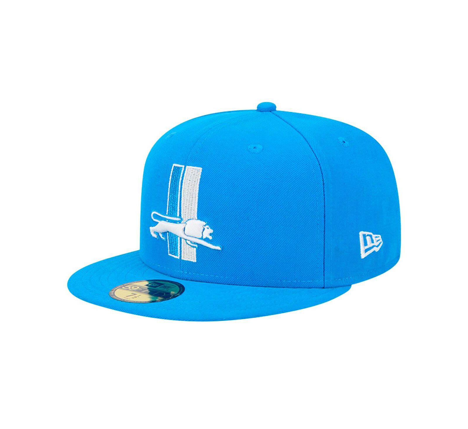 Мужская кепка New Era Detroit Lions Omaha Throwback 59FIFTY Fitted