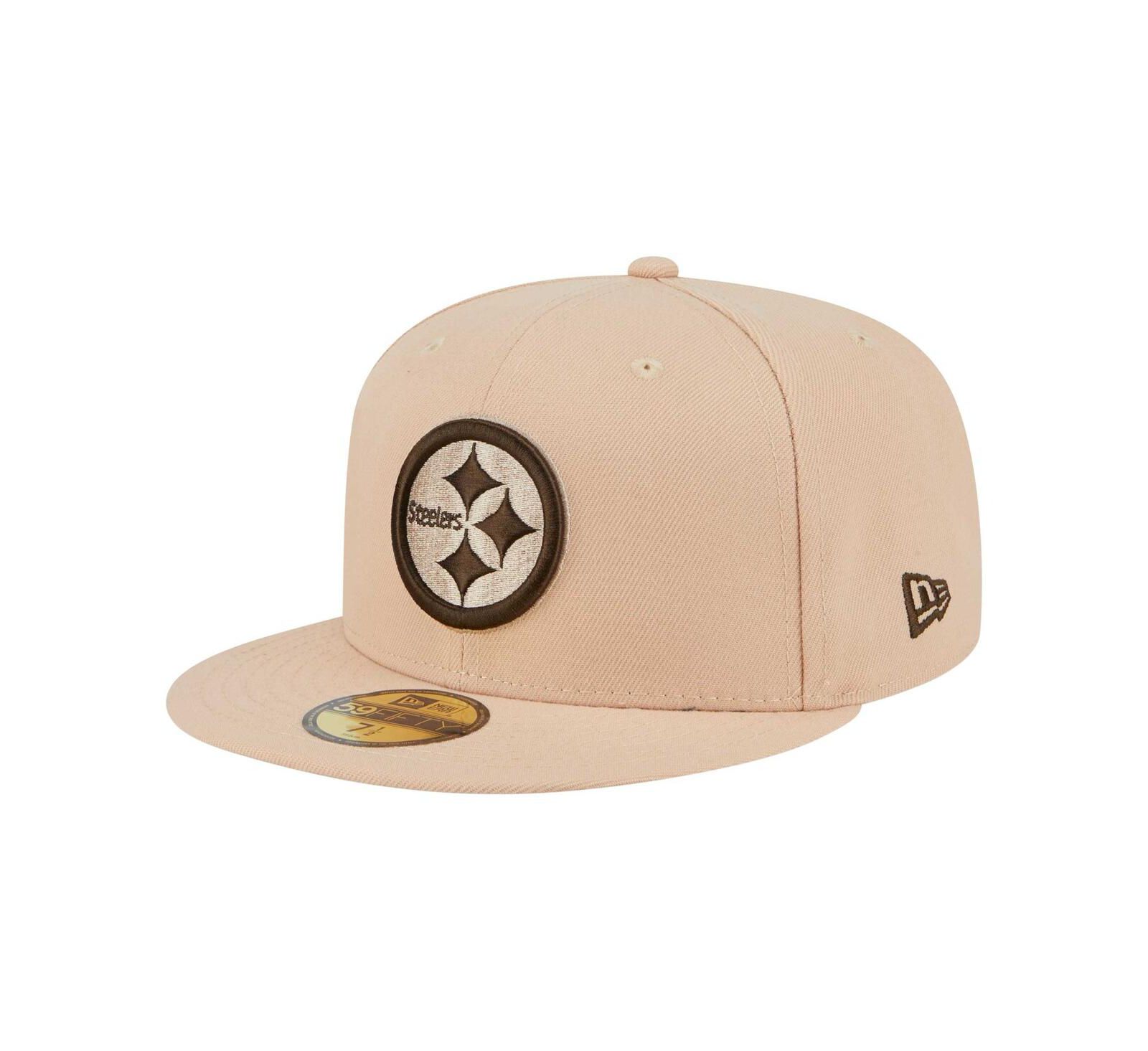 New Era Men's Tan Pittsburgh Steelers Candied Pecan 59FIFTY Fitted Hat