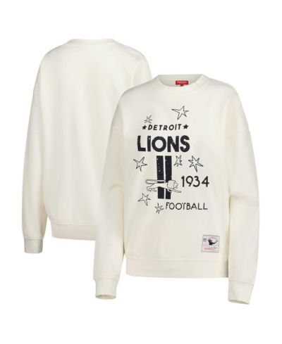 Женская толстовка Mitchell & Ness Detroit Lions Shooting Stars Cream