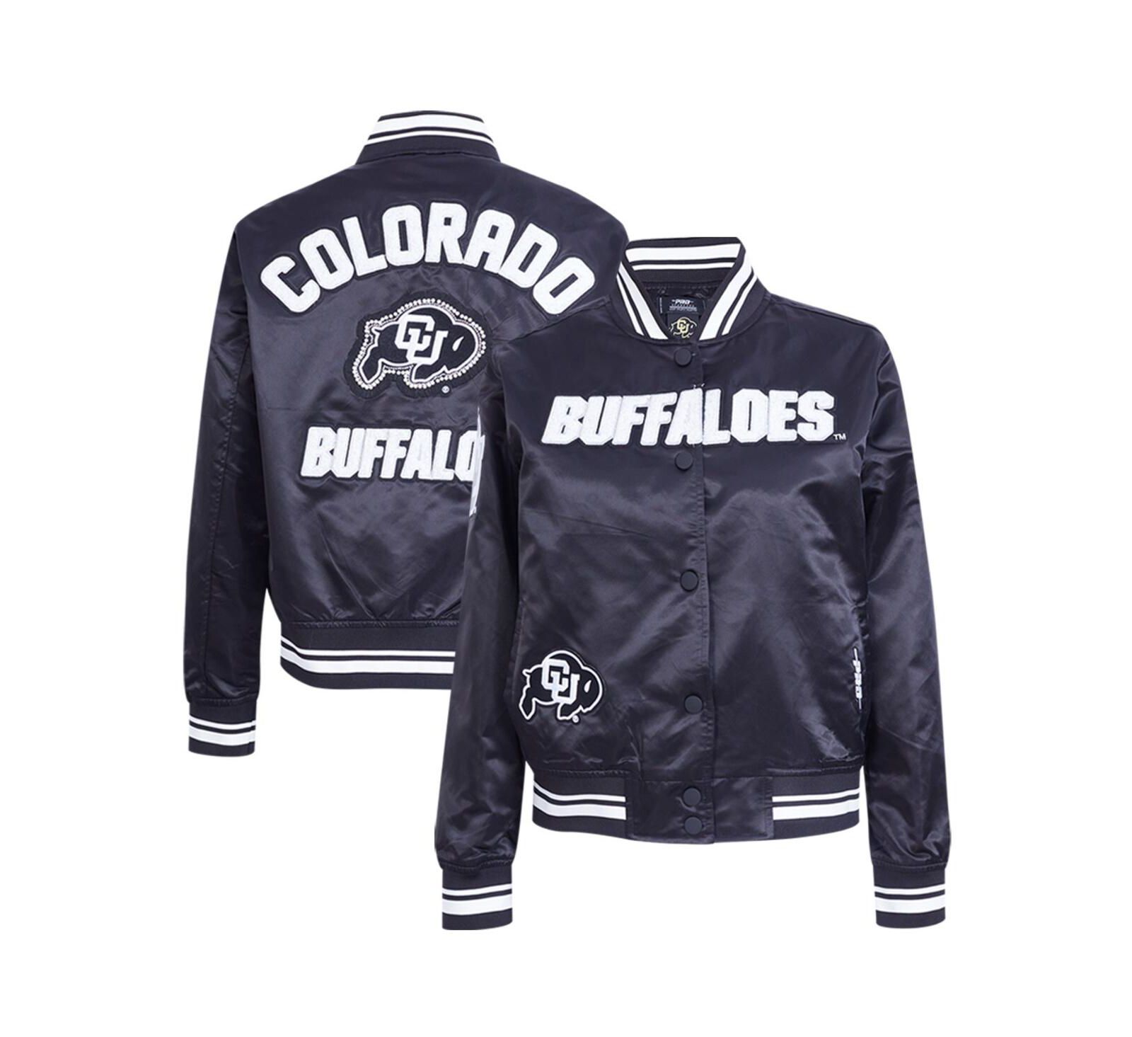 Женская куртка Pro Standard Black Colorado Buffaloes Satin Cultivated Pearl Full-Snap