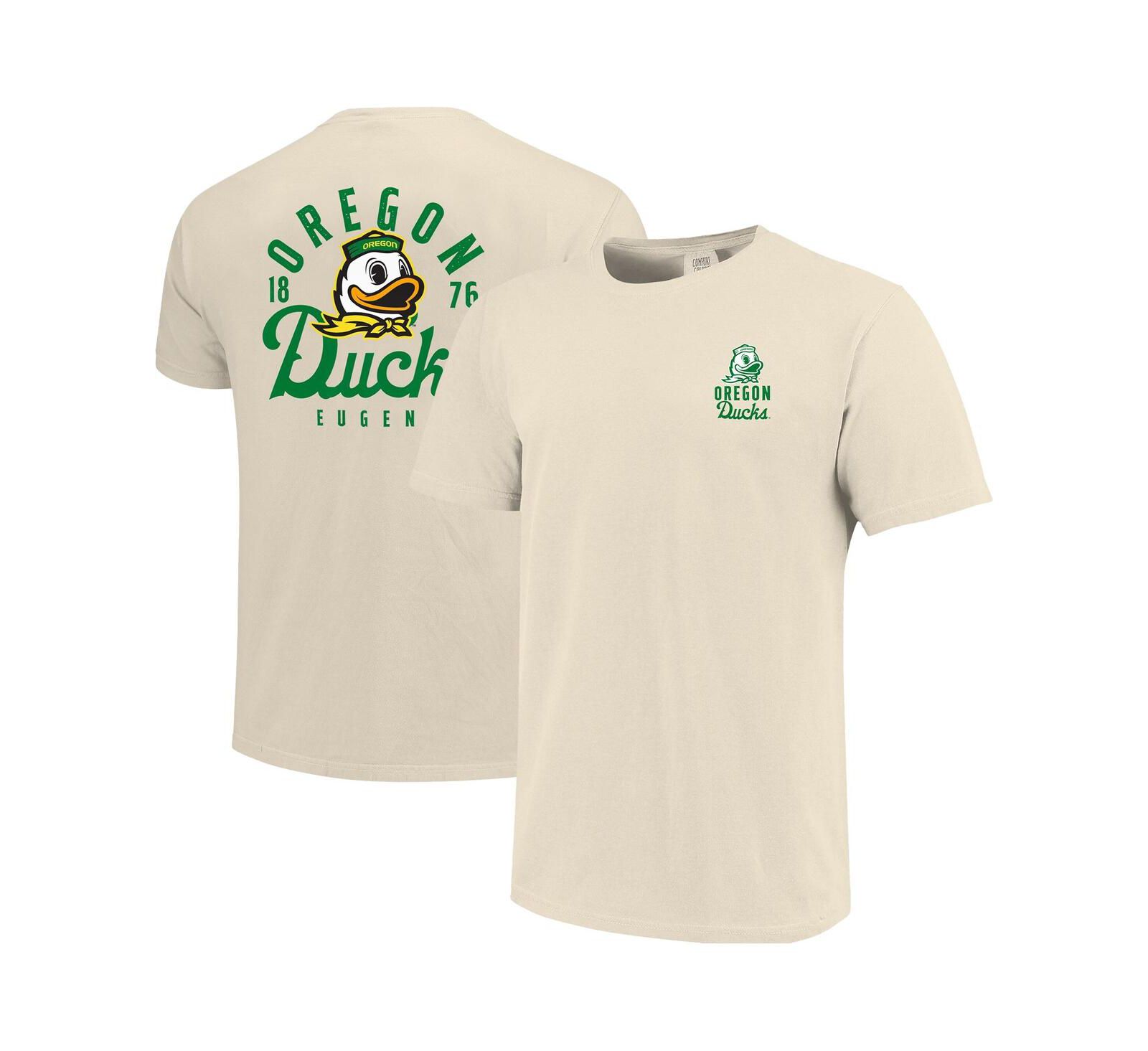 Мужская футболка Image One Oregon Ducks Mascot Overlay, кремовая