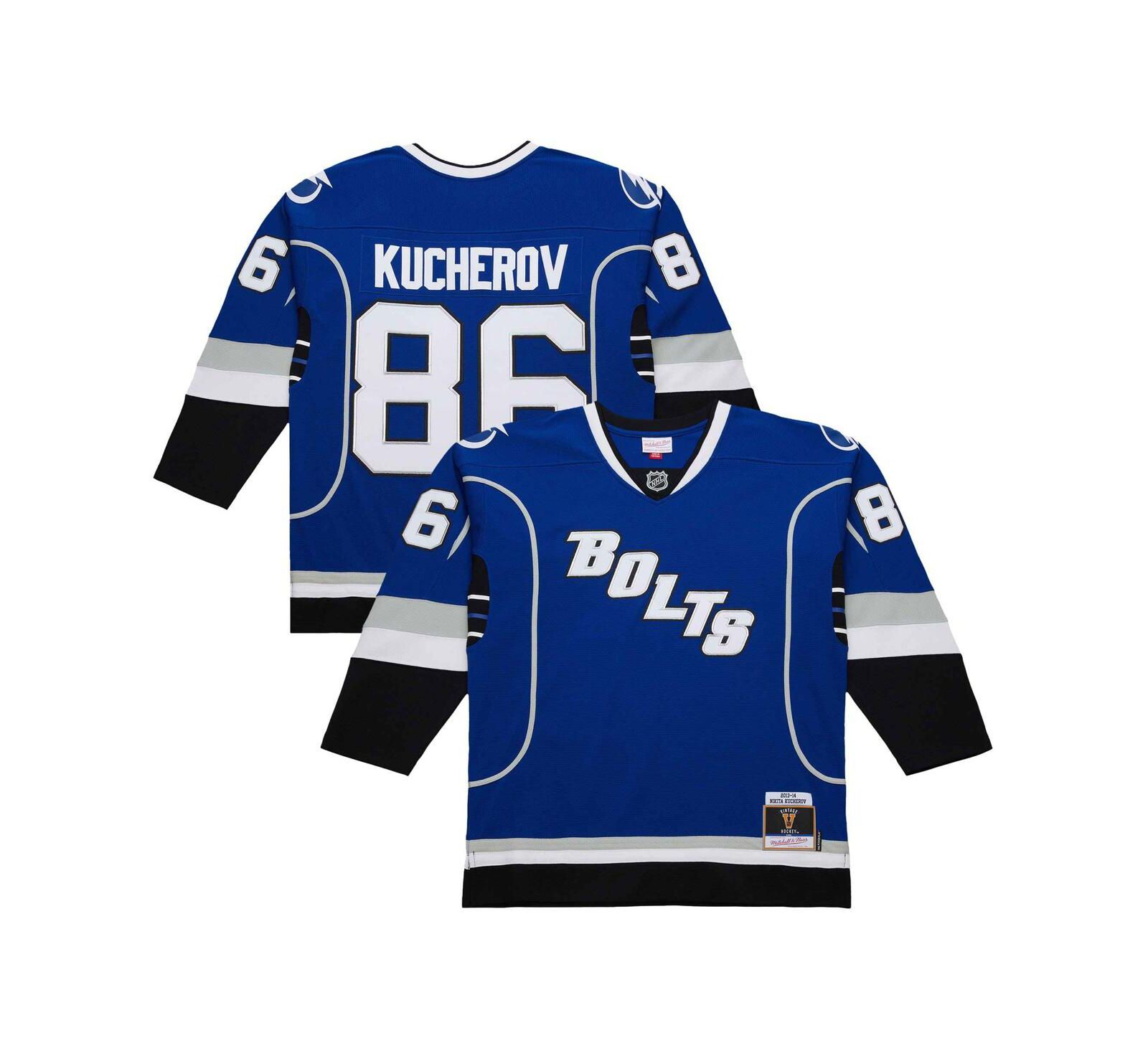 Мужская баскетбольная джерси Mitchell & Ness Nikita Kucherov Blue Tampa Bay Lightning 2013-14 Power Play