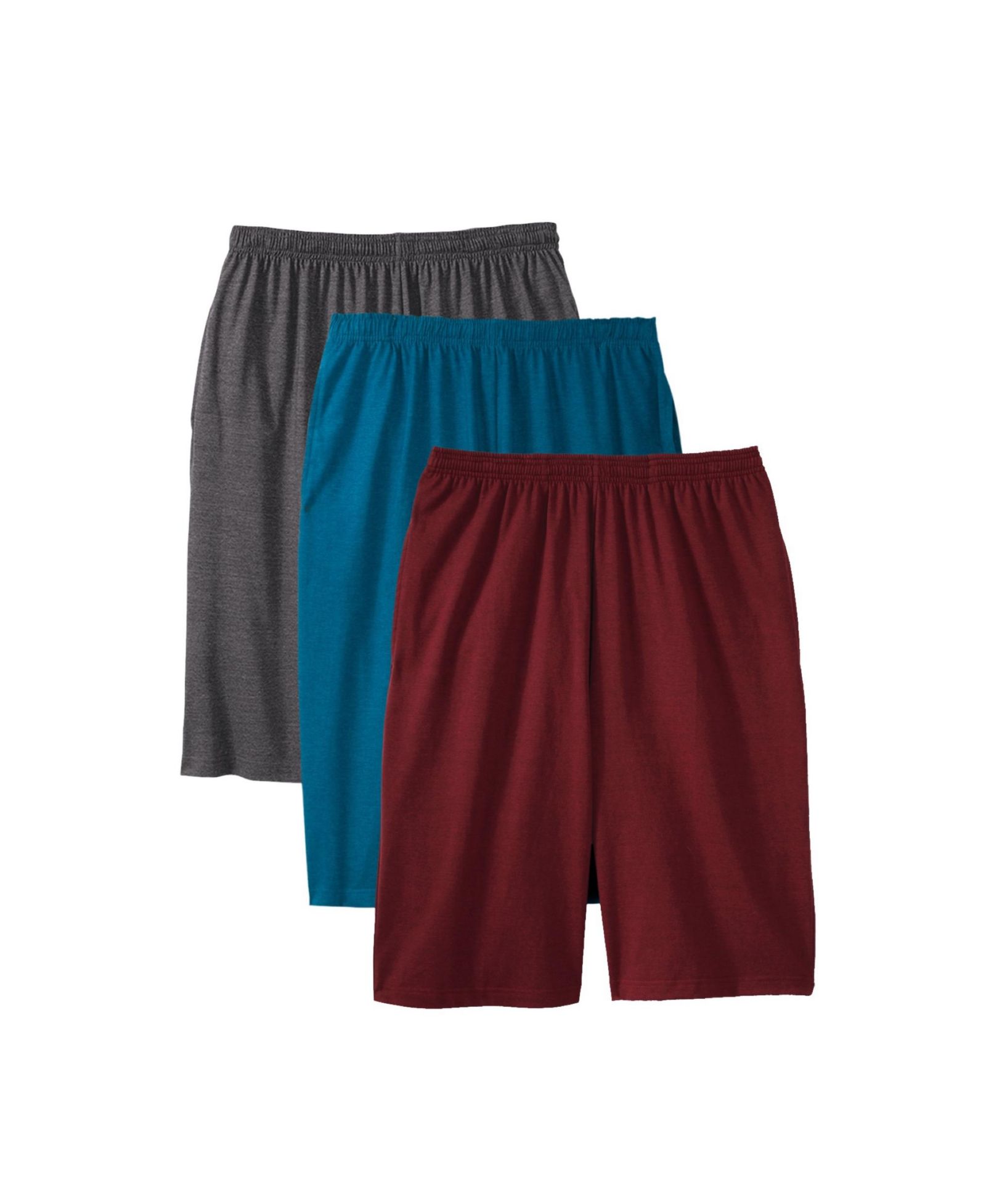 KingSize Men's Lightweight Longer Length Jersey Shorts