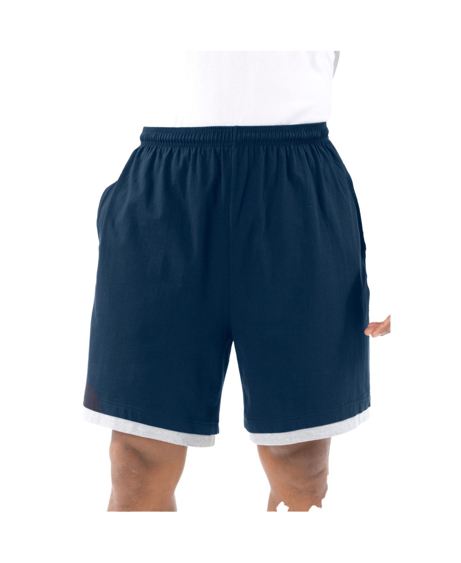KingSize Men's Hang-down Lightweight Jersey Shorts