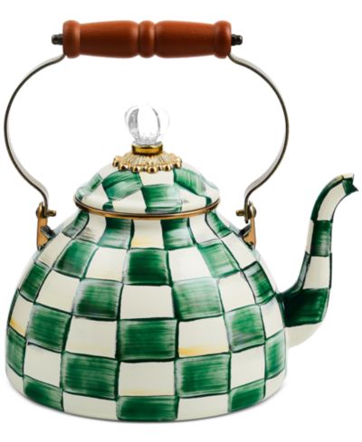Чайник Mackenzie-Childs Emerald Check, 3-Qt.