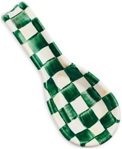 MacKenzie-Childs подставка под ложку Emerald Check