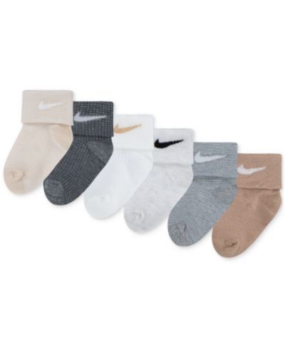 Nike Baby and Toddler Boys and Girls 6-Pack Waffle Knit Socks