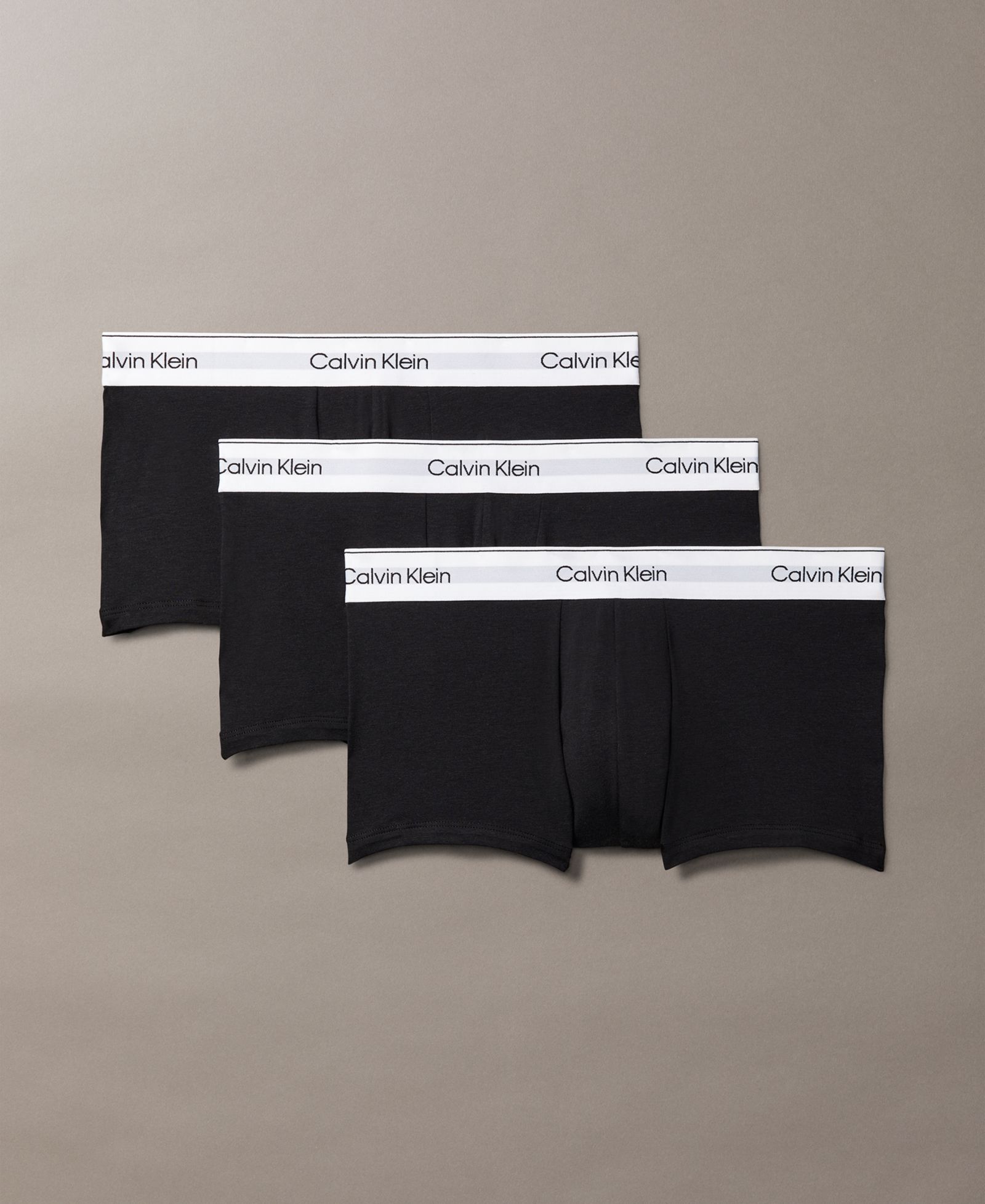 Calvin Klein Men's Icon Cotton Stretch Low-Rise Trunks, 3-Pack