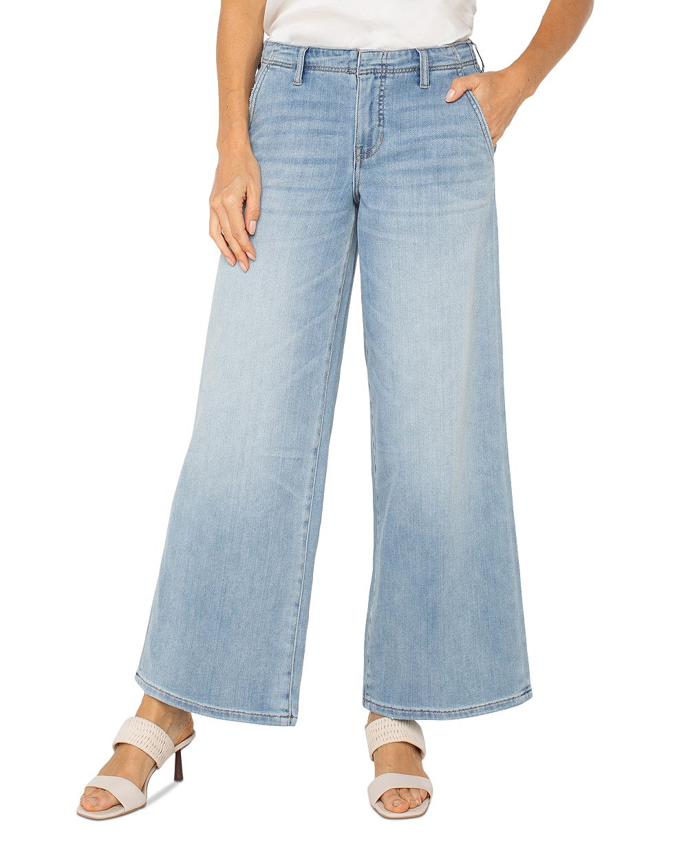 Liverpool Los Angeles Women's Weekender Mid-Rise Wide-Leg Jeans