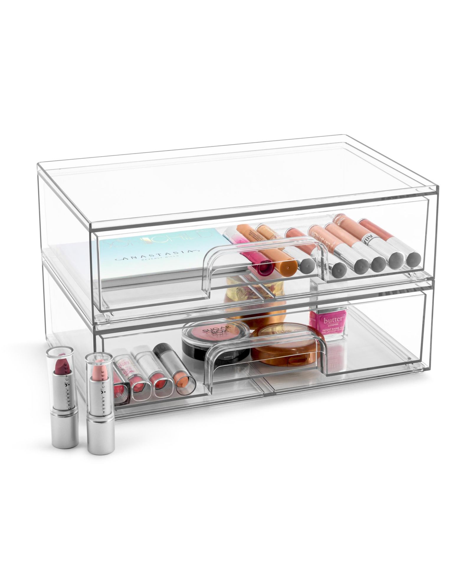 Органайзеры для ящиков Sorbus 2 Pack Clear Acrylic, Makeup Case