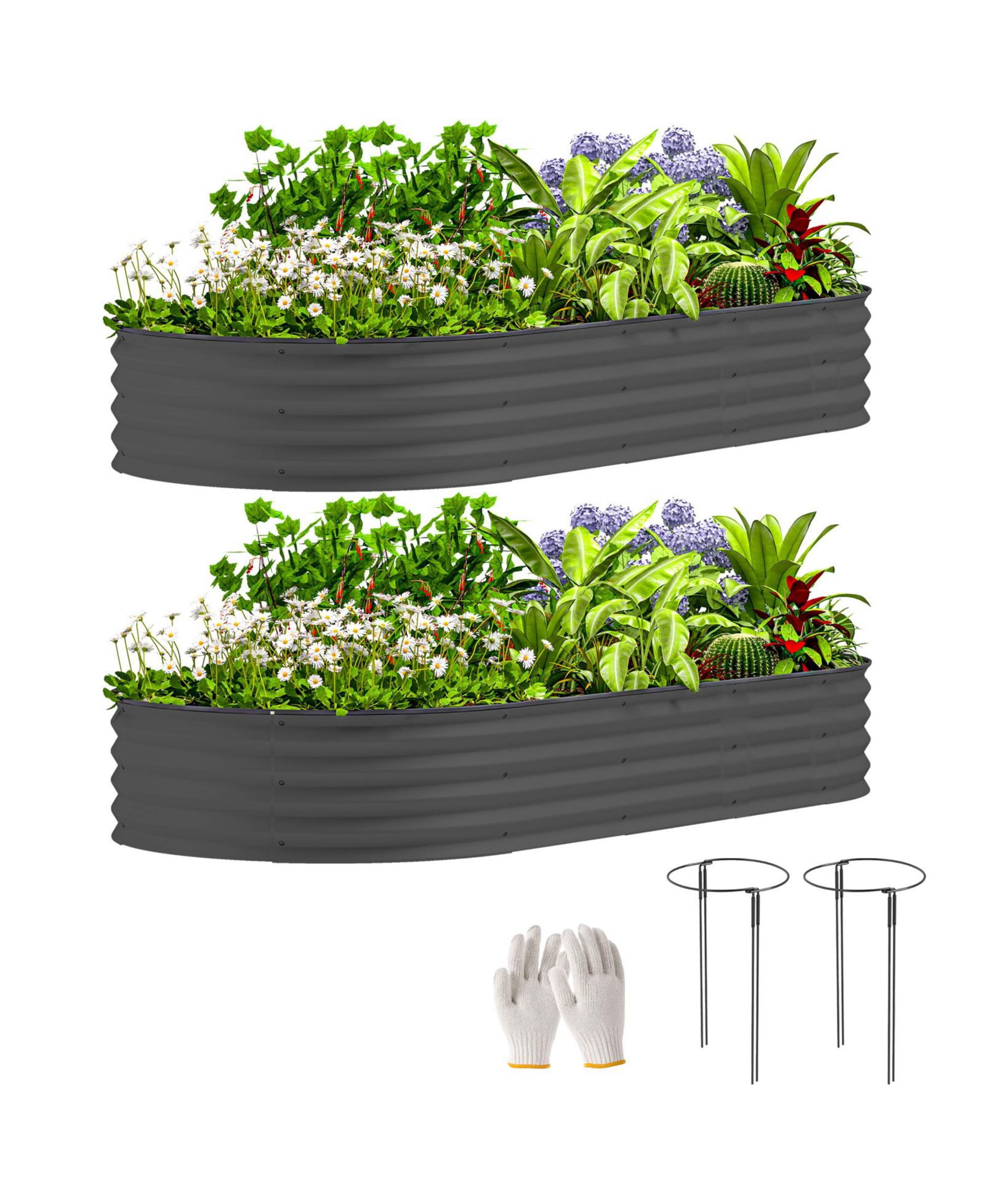 Садовая грядка Outsunny 2PCS Raised Garden Bed
