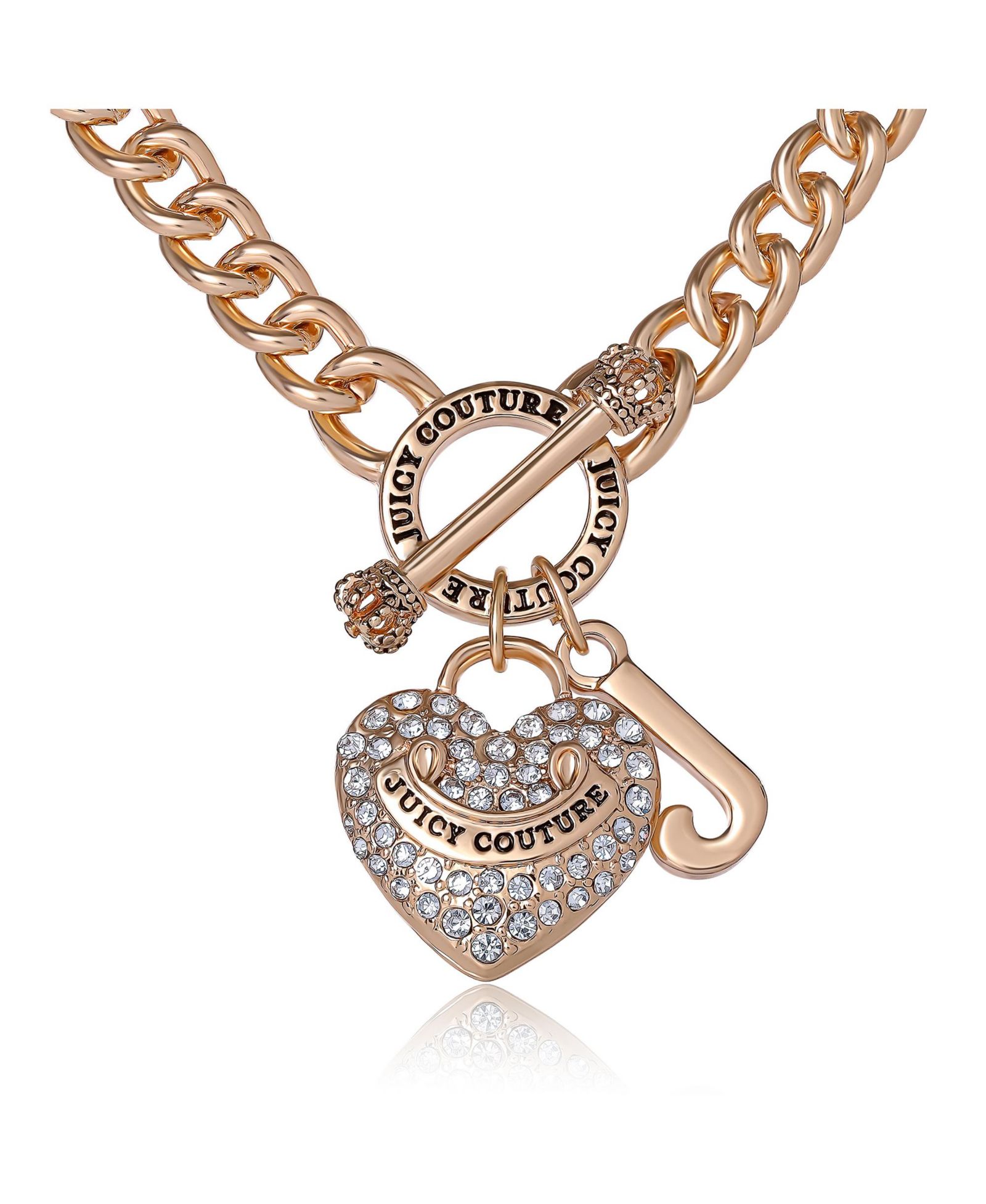 Подвеска Juicy Couture Tone Heart and Logo Toggle Charm</div>
